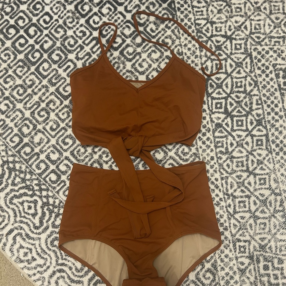 Kortni Jeane Rust Bikini Set